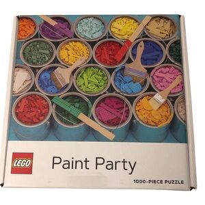 NEW 1000pc LEGO Paint Party Puzzle - Sealed 25” Wide 20” High 9+ Years Colorful